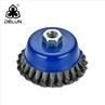 Twisted Wooden Steel Wire Polishing Wheel Brush
